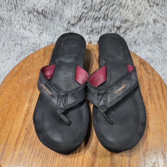 Coach Jolene Womens Size 7.5B Signature Platform Wedge Flip-Flops Sandals - Picture 1 of 8